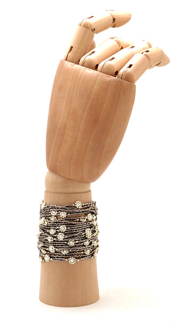 Brazalete cosecha 25 hilos plata TSP